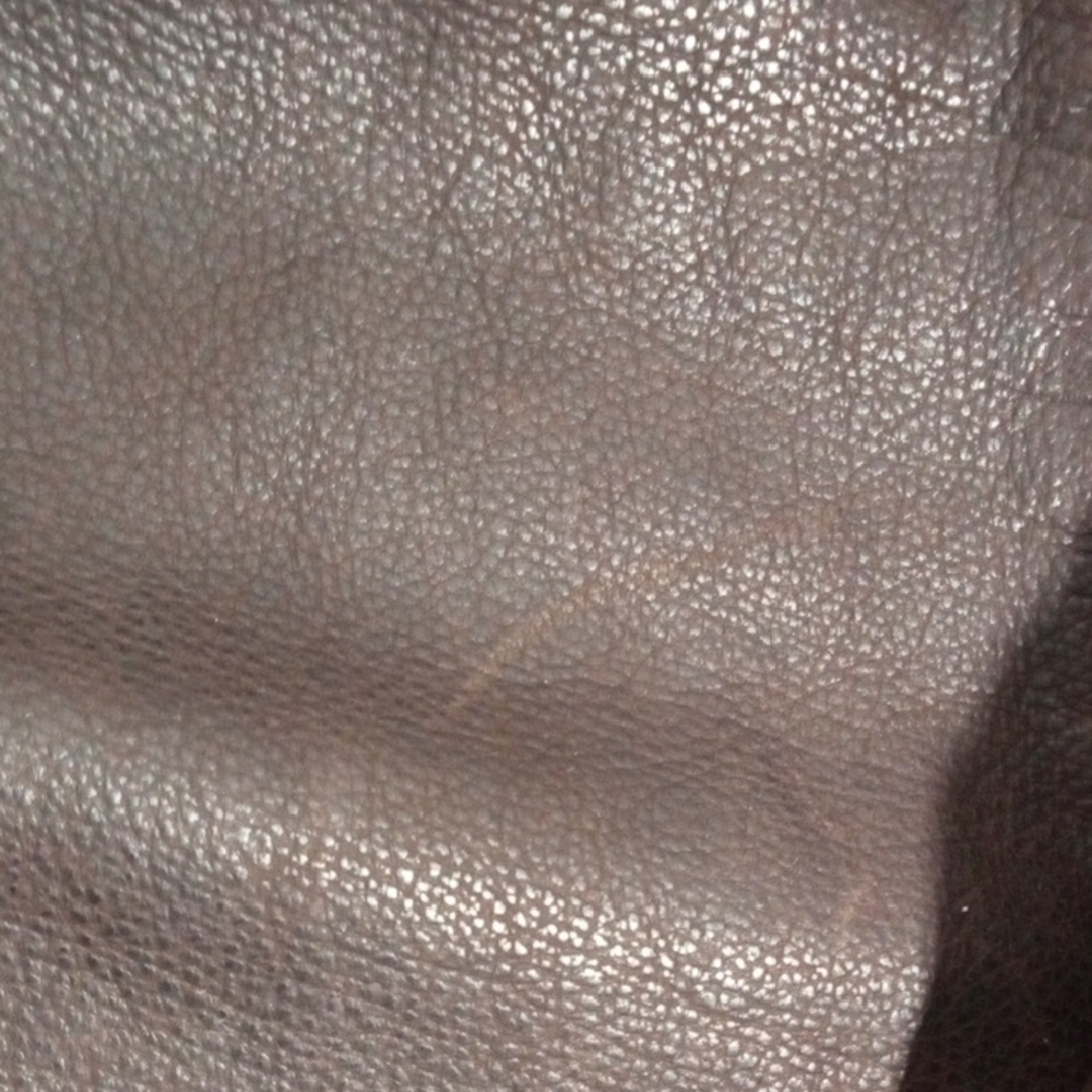 Banana Republic Brown Leather Rancher Zip Detachable Shearling Collar Jacket Med - Picture 14 of 15